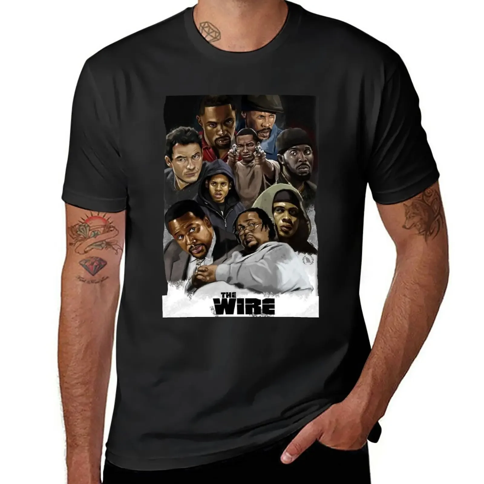 

New Omar Little Michael K Williams The Wire Poster T-Shirt anime clothes blank t shirts aesthetic clothes designer t shirt men