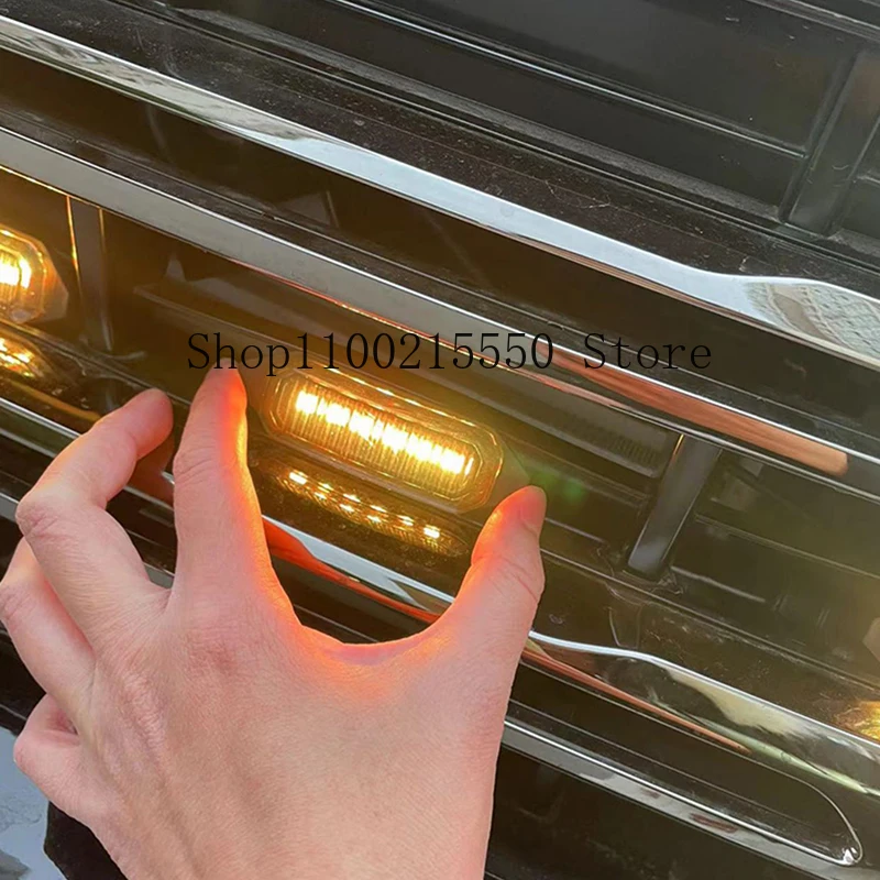 

For Great Wall GWM Tank 400 Hi4-T TANK 400 Grille Small Yellow Light Car Decorative Light Exterior Modification Accessories