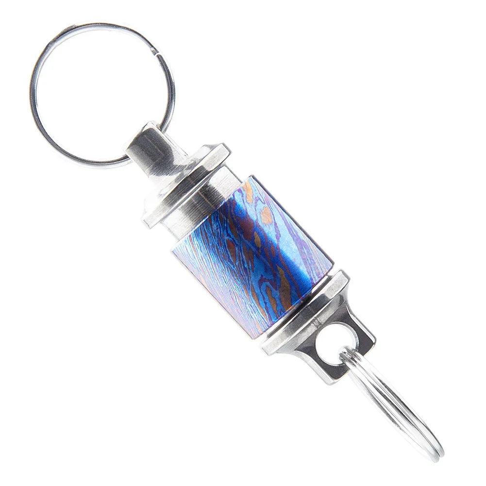 

Портативный сверхлегкий брелок из титанового сплава EDC, аксессуары, автомобильный брелок для ключей, уличный маленький инструмент 360° ° Вращающийся брелок для ключей на открытом воздухе