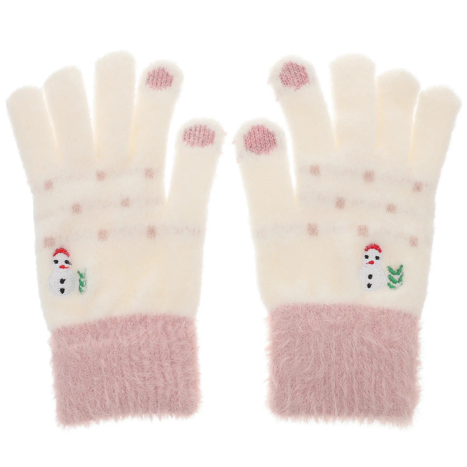 1 زوج قفازات الشتاء النساء عيد الميلاد نمط رشاقته قفازات الشاشة في الهواء الطلق الطقس البارد حماية اليد