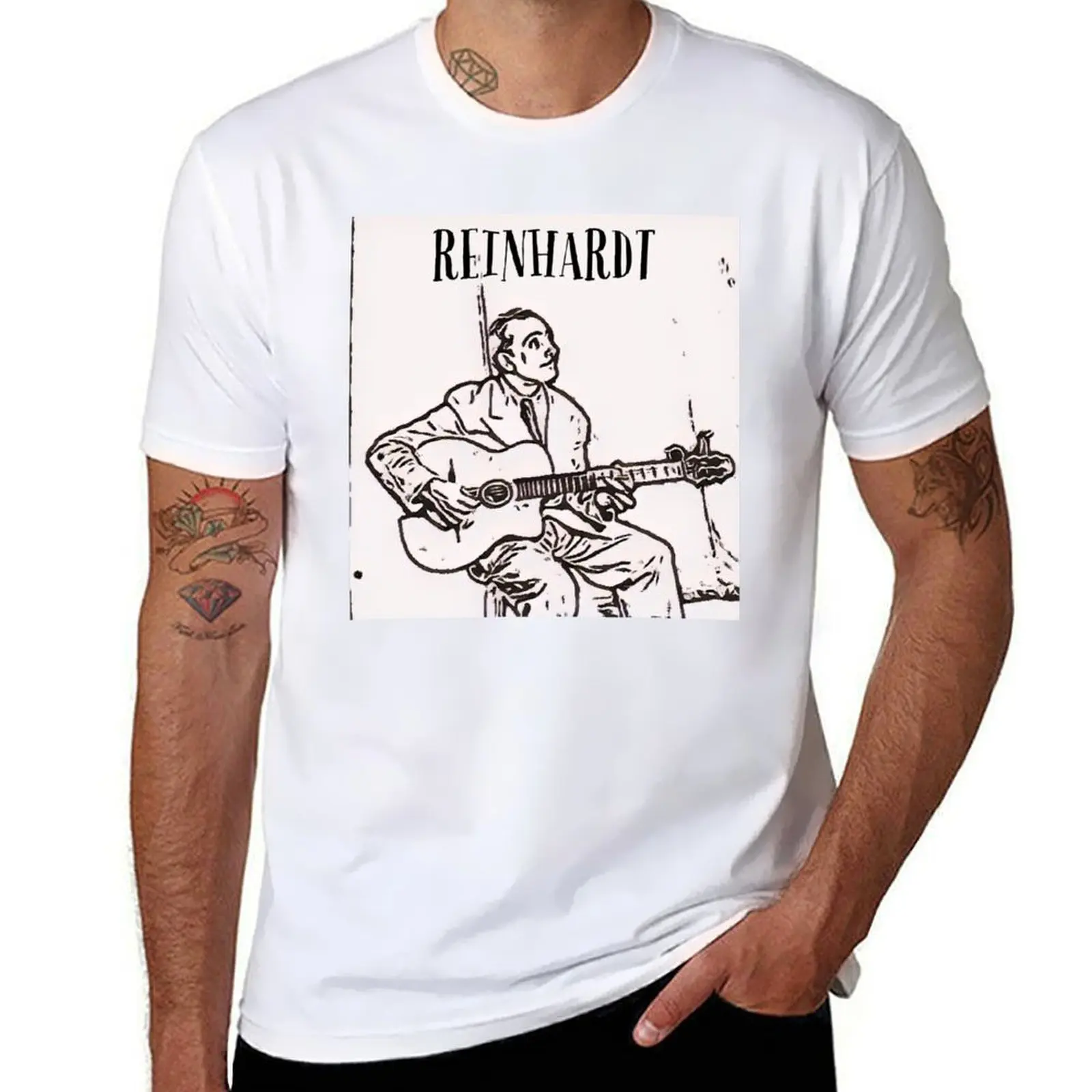 

Vintage Django Reinhardt Jazz Guitarist Belgian Smooth Jazz Musician T-Shirt man t shirts for men casual t shirt for man T-Shirt