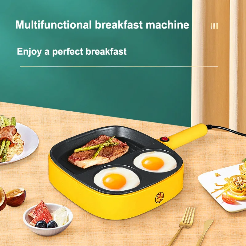 900W Multifunctional Breakfast Machine Portable Household Omelette Sandwich Maker Toaster Grill Steak Grilling Plate