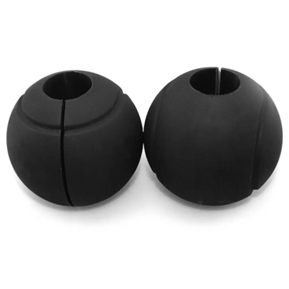 1 Pair Reduce Palm Pressure Barbell Grip Ball Anti-scratch Weightlifting Silicone Dumbbell Grip Universal Dedicated