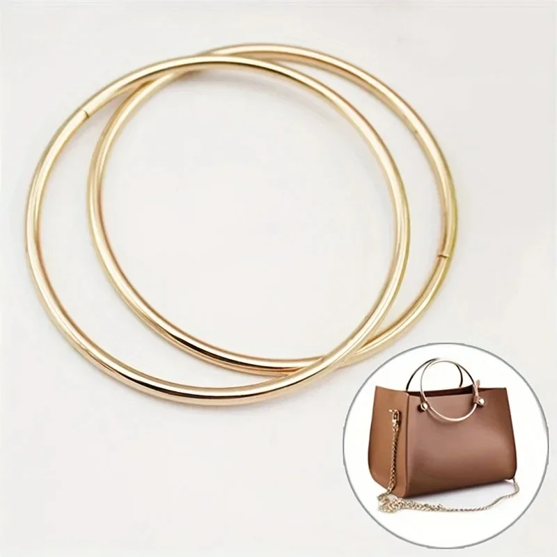 2Pcs O Ring Bag Handle Metal Strap Replacement Handbag Luggage Hardware Accessories For DIY Purse Sewing Craft Accessories