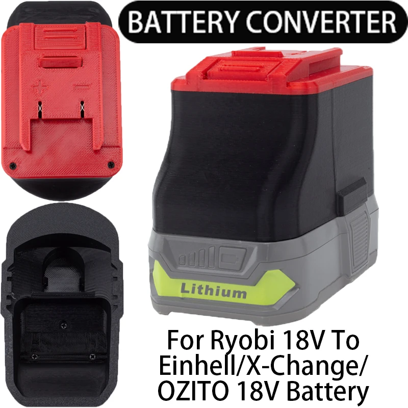 Battery Converter for Ryobi 18V Li-ion Tools to Einhell / OZITO 18V Li-Ion /DeWalt Ni-cd Tool Battery Converter-Tool Accessories