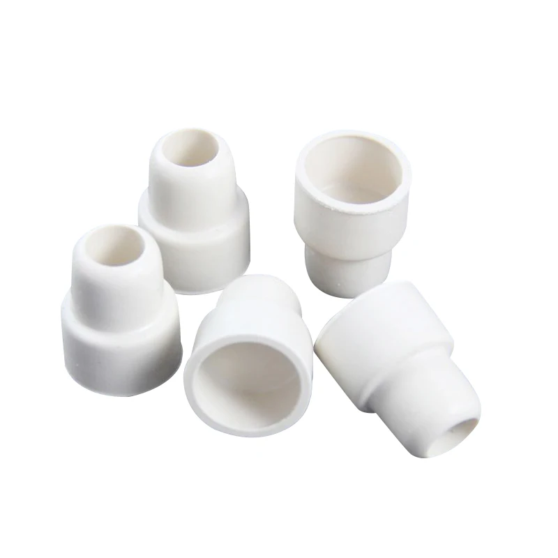 20Pcs/50Pcs Lab White Rubber Stopper Reverse Thread Cap 14# 19# 24# Rubber Sealing Plug for Laboratory Bottles