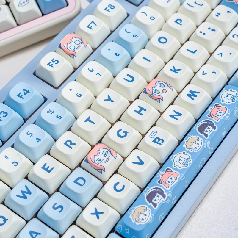 

Колпачки для клавиш SPY×FAMILY Anya Forger PBT DMA/MOA, профильные колпачки для клавиш на заказ, милый мультфильм, аниме, сублимационная точка, колпачки для ключей для геймеров, дизайн
