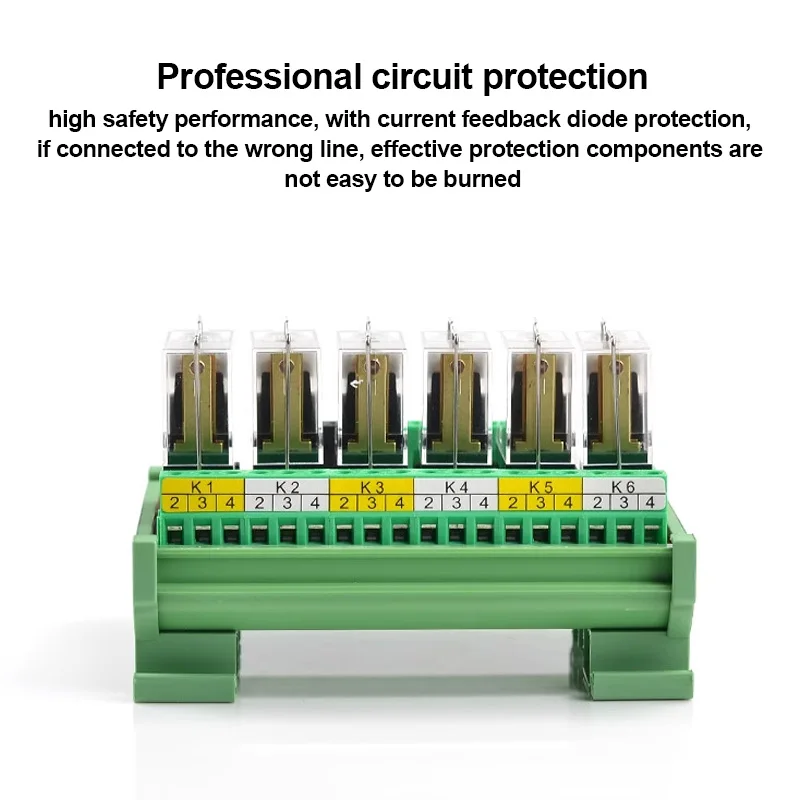 10 kanałów do montażu na szynie DIN G2R-1 12V 24V DC moduł przekaźnika interfejsu PNP NPN kompatybilny PLC płyta wzmacniacza izolacji sygnału — zdjęcie 4