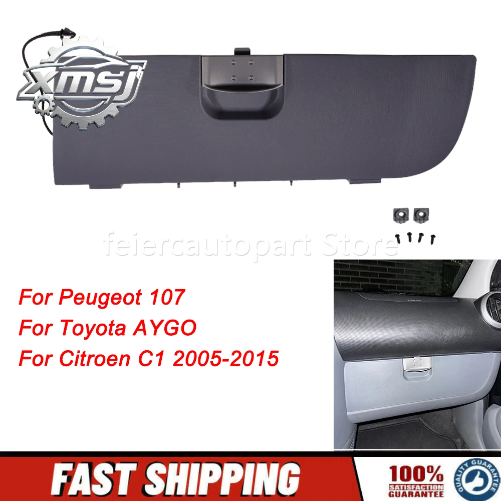 

Reemplazo de la tapa de la guantera para Peugeot 107 Toyota AYGO Citroen C1 2005-2015 para conducción a la izquierda LHD