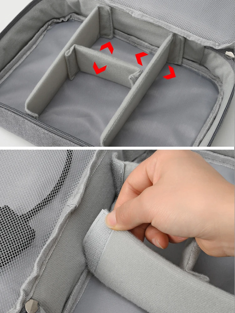 Multifunctional Digital Bag Data Cable Headphones Hard Drive Power Supply Digital Handbag Electronic Accessory Storage Bag