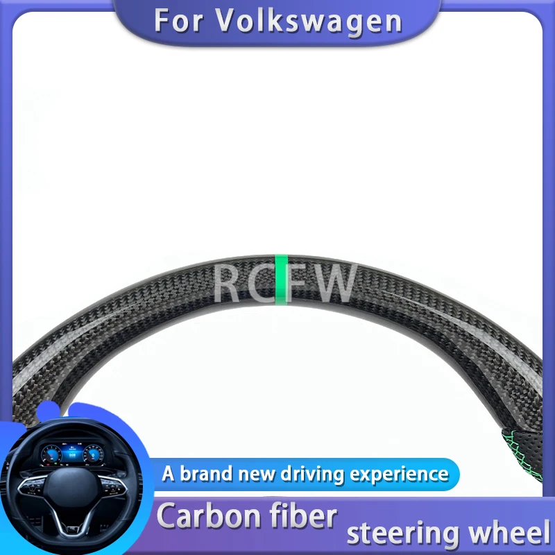 Customized carbon fiber steering wheel For Volkswagen Golf MK7 MK8 GTI Series Car modification interior accessories