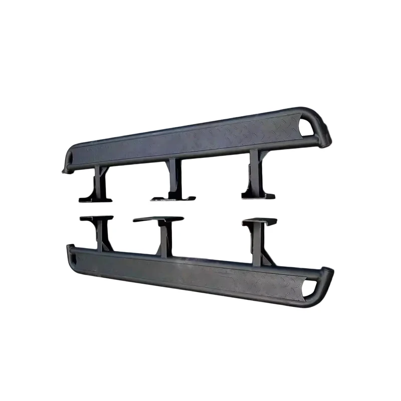 

Внедорожные стальные черные подножки-слайдеры (пороги)