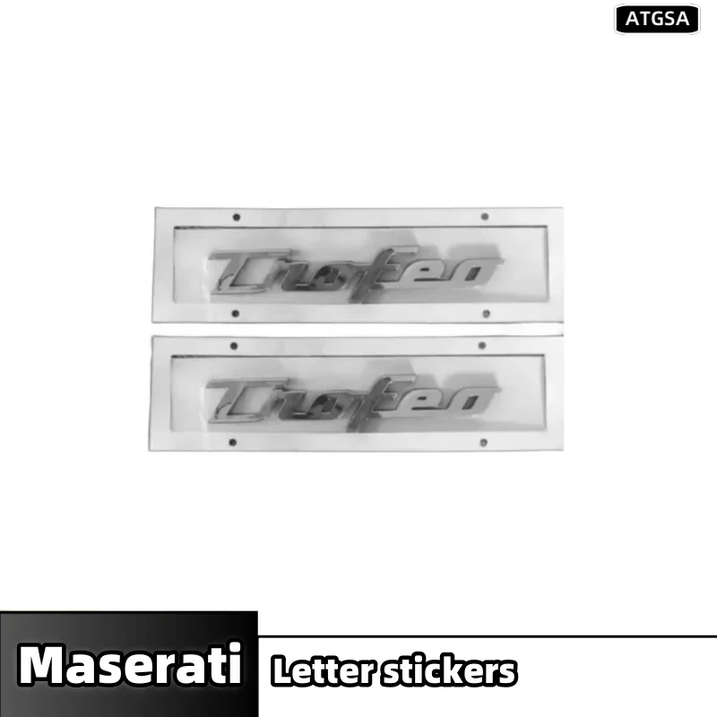 

Наклейки с буквами подходят для серии Maserati.