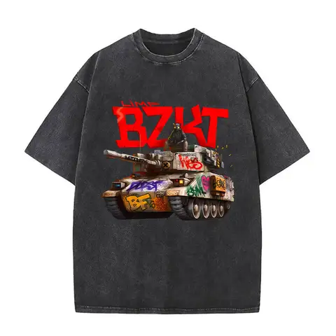 Mens Clothes Washed Vintage Rock Band Limp Bizkit Loserville Tour 2025 Tee Shirt Homme Graphic T-Shirts Men Tshirt for Men Ropa
