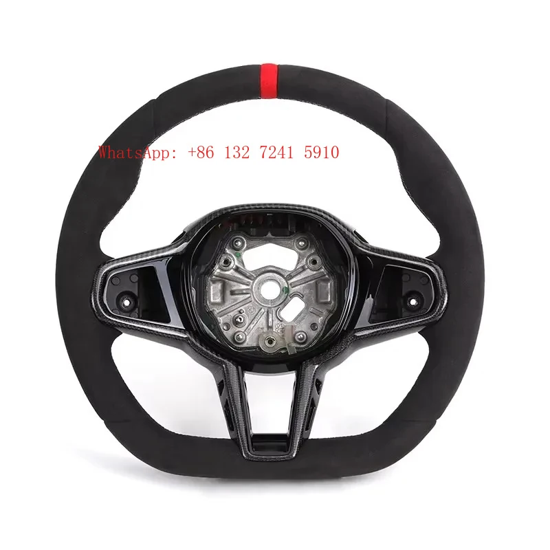 

Hongsheng Hot Selling Customized Napa Leather Flat Bottom M Sport Model Car Steering Wheel for G18 G12 G38 G20 G38 I7 I5