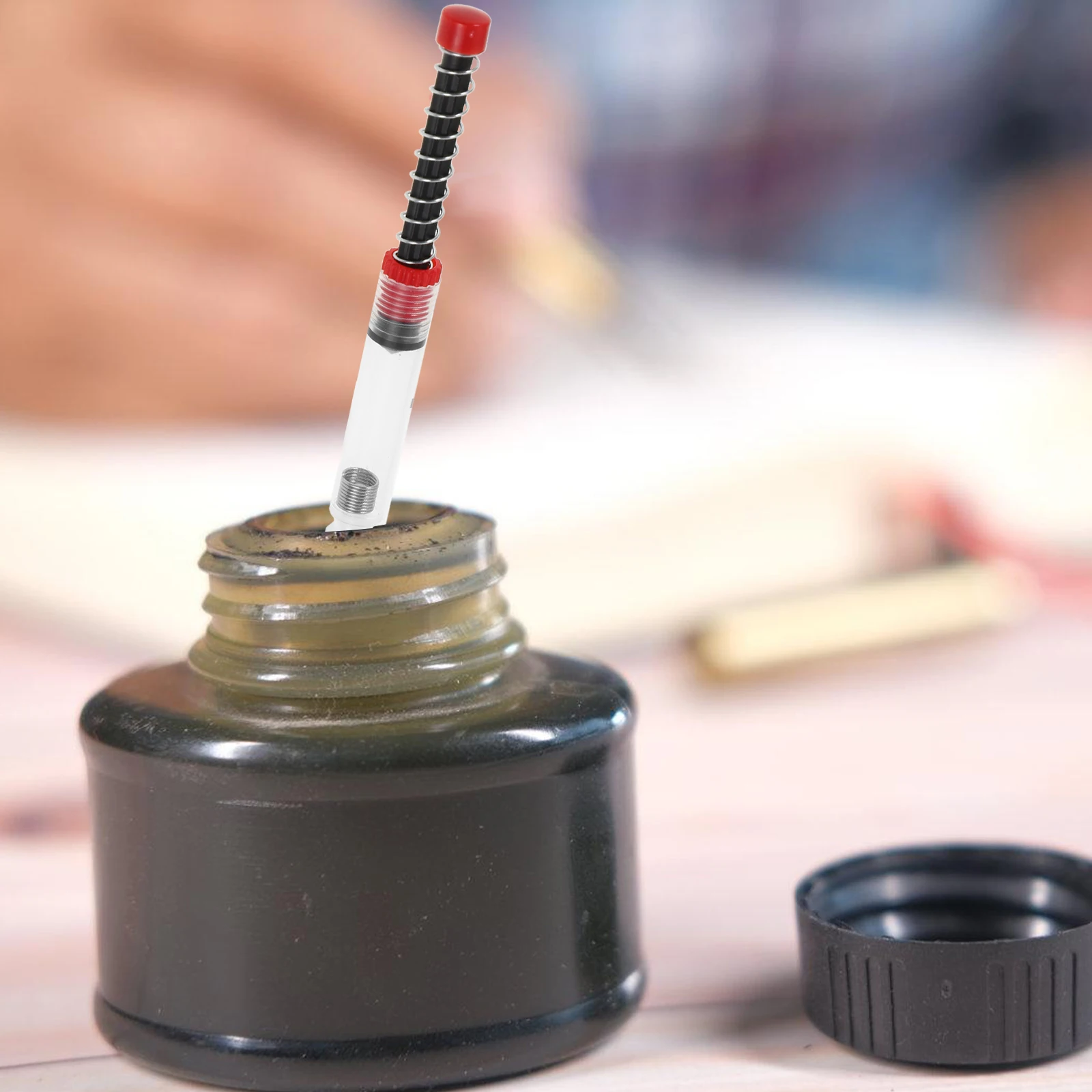 10 Uds pluma estilográfica absorbente de tinta accesorios convertidor piezas absorbentes de repuesto herramienta