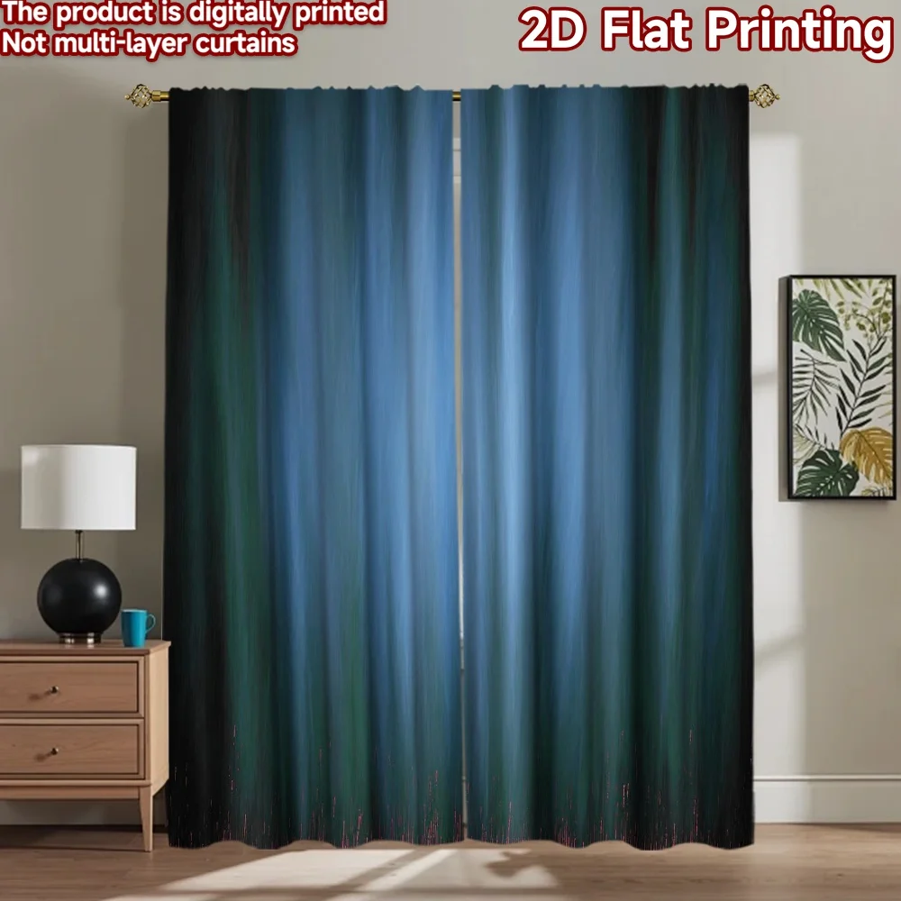 

1pc 2D flat Photography Backdrop Background cloth Blue and Green Flowing Lines 100% Polyester Birthday Party Use for Home and