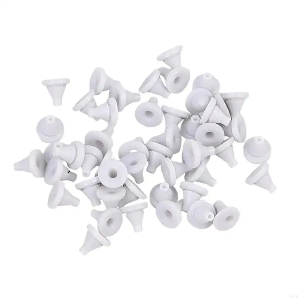 50Pcs Silicone Shower Head Spout Parts Rubber Top Spray Parts Silicone Nail Round Tip Sprinkler Nozzle Nipple