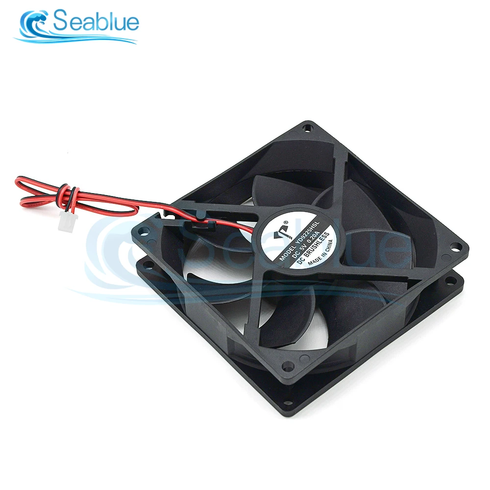 1PCS DC9225 92mm 9225 Computer Case Cooling Fan 92x92x25mm DC 5V 12V 24V 0.20A 2PIN USB Brushelss PC CPU Cooler Fan 90mm 9cm