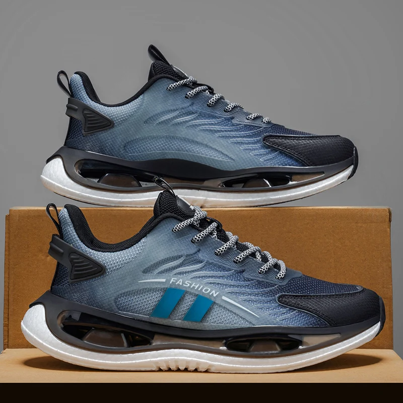 

Мужские кроссовки весна 2026: Новинка, спортивные повседневные дышащие кроссовки на сетчатой основе, увеличивающие рост, модные мужские кроссовки в стиле «папиных» кроссовок