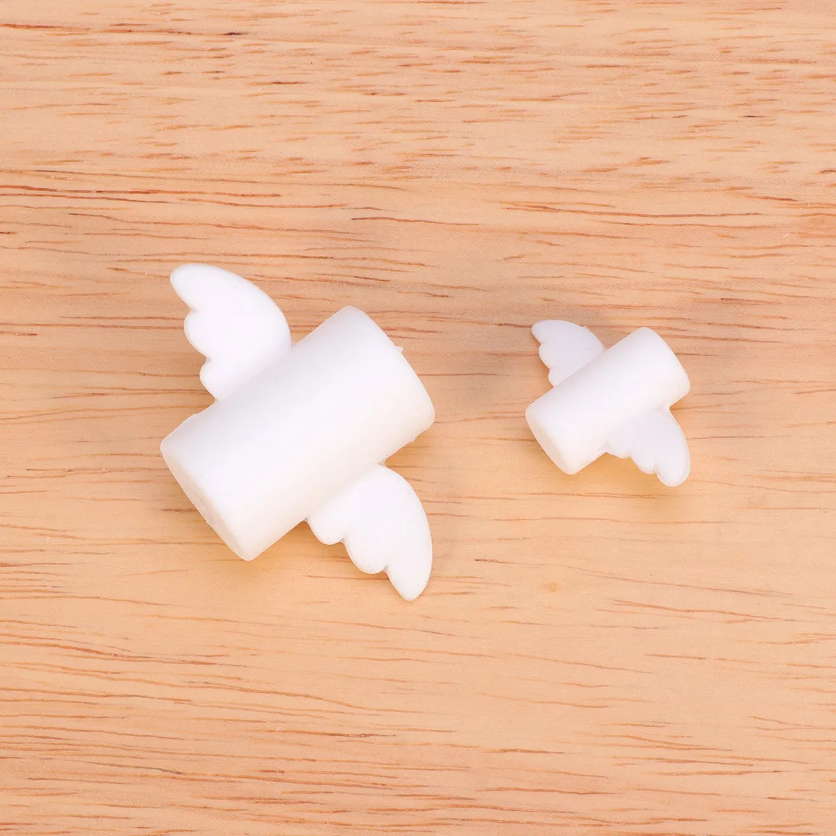 Silicone Data Cable Protection Case White Angel Design USB Wire Protector Charging Cable Saver Charger Cord Winder for Phone