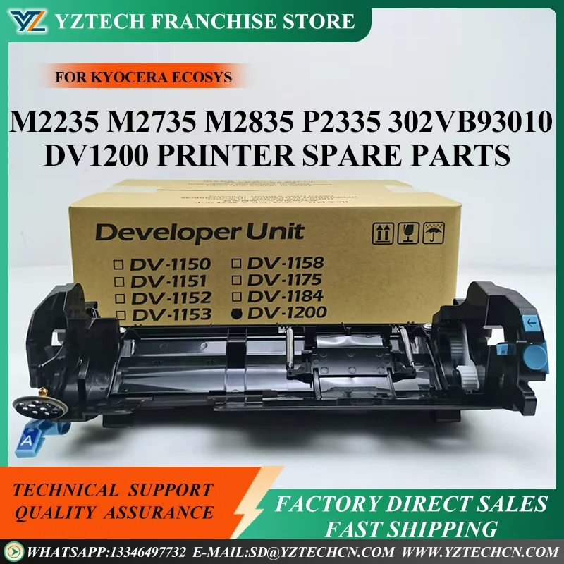 

1X DV-1200 Developer Unit for Kyocera ECOSYS M2235 M2735 M2835 P2335 Printer Spare Parts DV1200 302VB93010