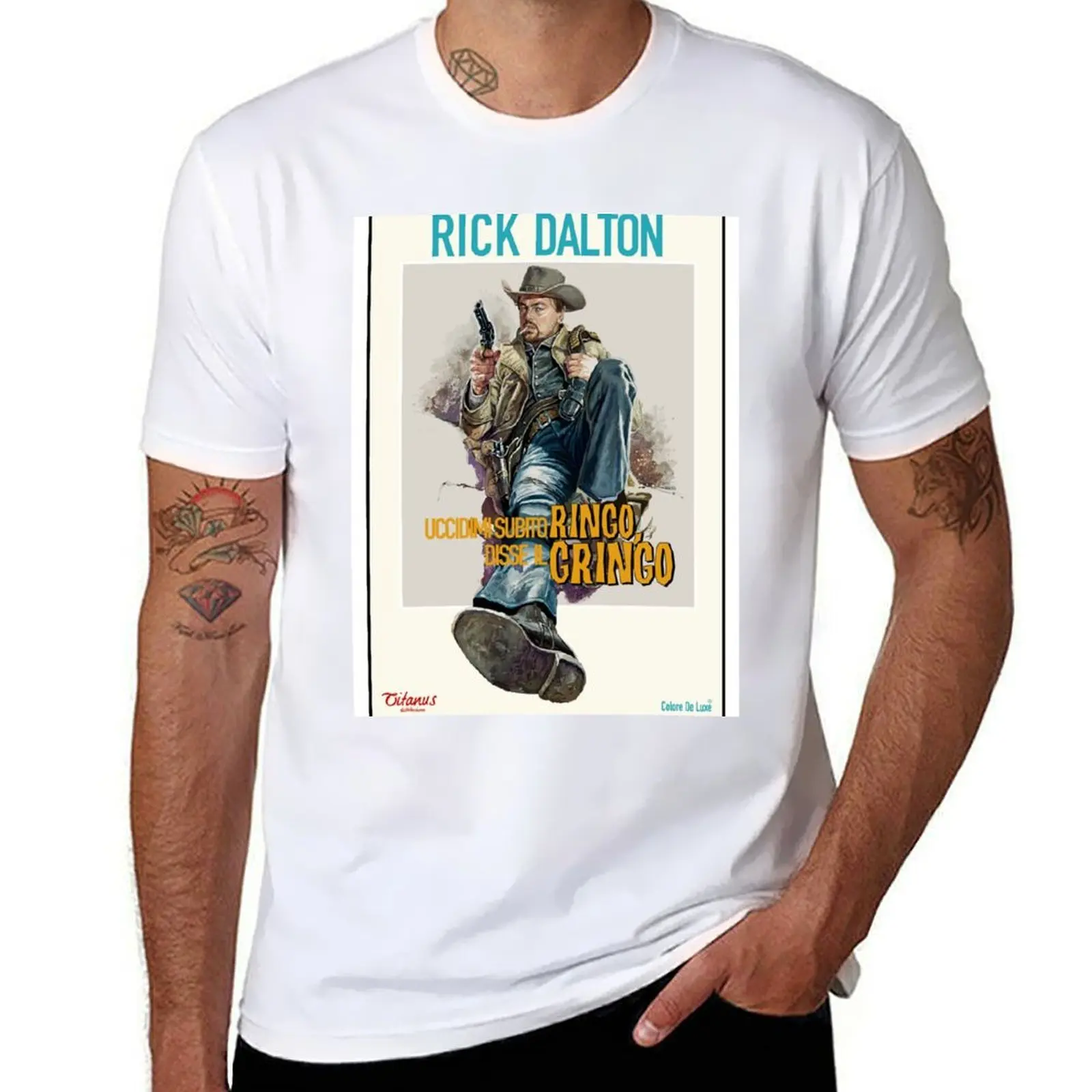 

Ringo Gringo Print - Rick Dalton T-Shirt mens graphic t shirts t shirts for man cotton funny T-Shirt