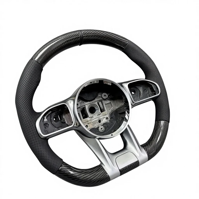 Style Carbon Fiber Steering Wheel for  W221 W222 W204 W205 W212 Direct Replacement