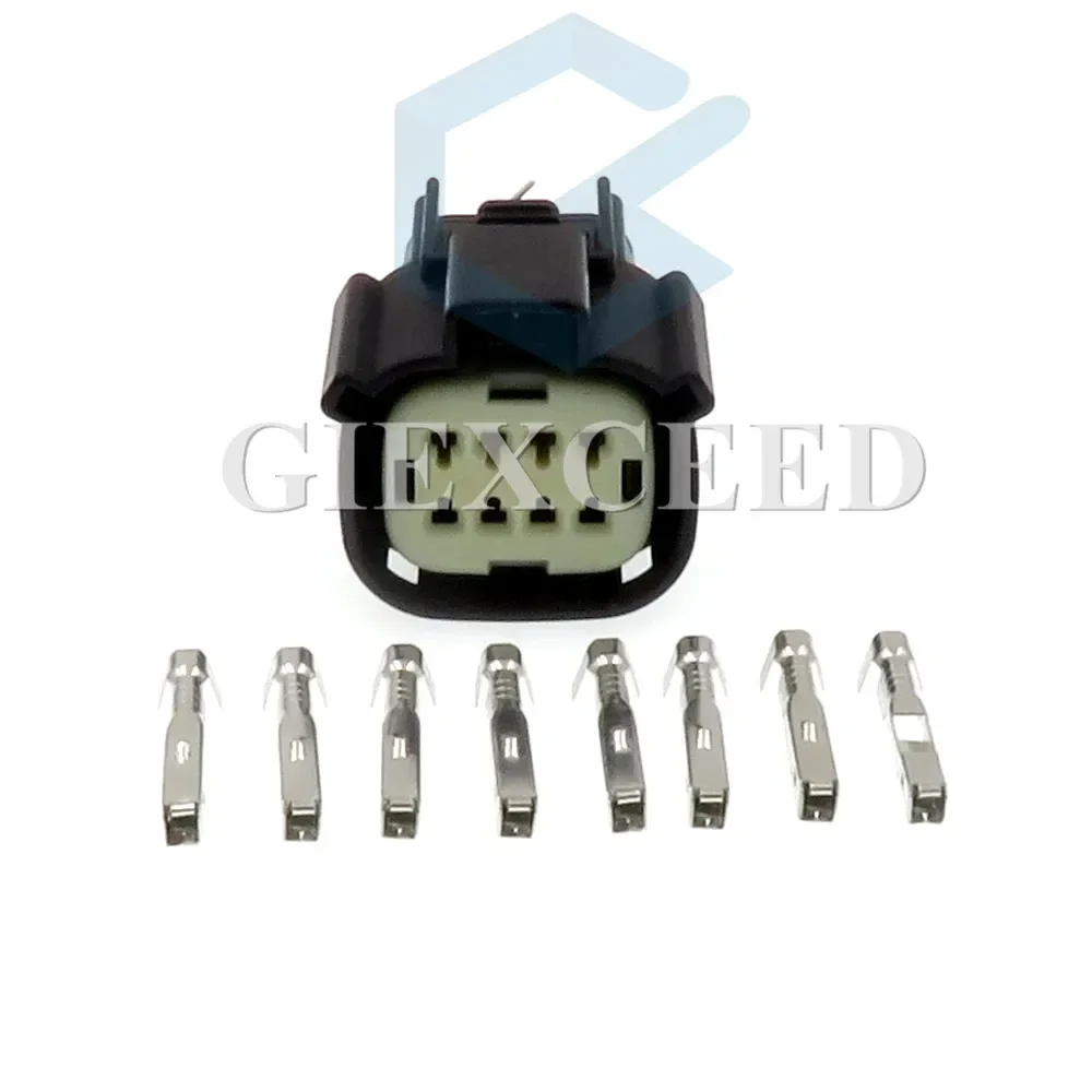 2 Sets 8 Pin 33472-0801 Automotive Electrical Headlight Light Socket AC Assembly Auto Plug With Terminals For Ford Chevrolet