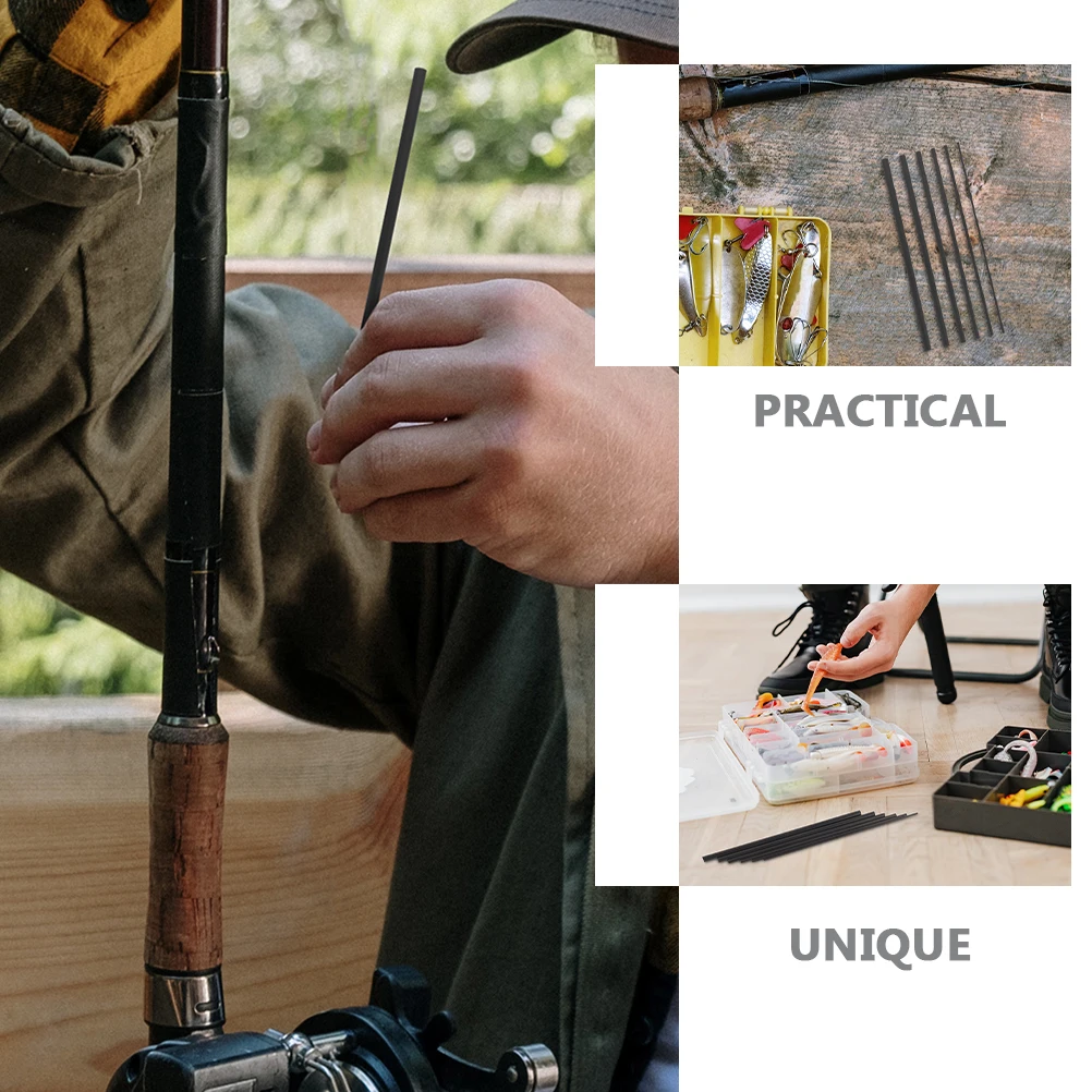 

6pcs Carbon Rod Repair Insertion 4mm 4 5mm 5 5mm 6mm 6 3mm Fishing Pole Accessories Telescopic Fiber Connector Solid