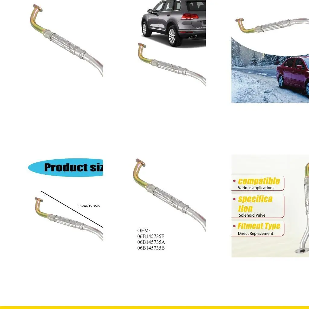 

SZCH Replacement Turbocharger Outlet Oil Feed Line Oil Pans Return Line Pipe Automotive Accessories for B6 B5 1.8T