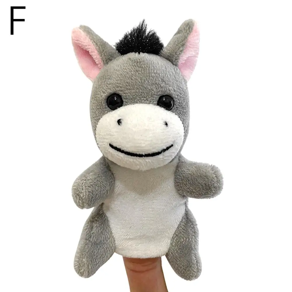 9cm Kawaii Children's Educational Early Education Animal Play Farm Role Toy Puppy Kindergarten Puppet Finger Doll Rabbit Ne Q0Y8