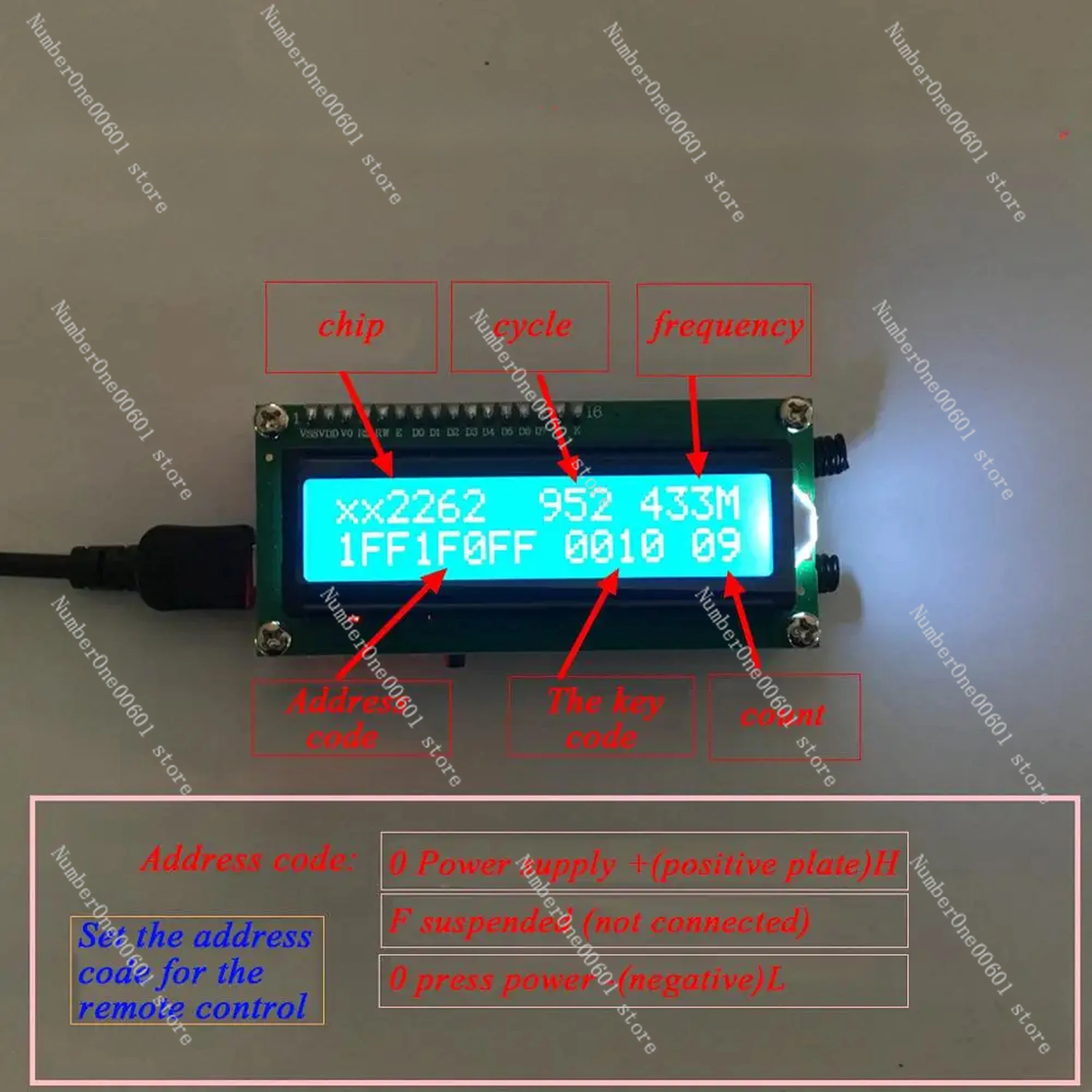 315MHZ/433MHZ Remote Control Analyzer