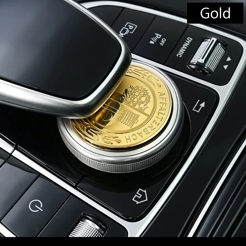 سيارة الداخلية مركز وحدة التحكم ملصق زر الوسائط المتعددة ملصق لمرسيدس بنز W213 W212 W205 W211 W202 W177 AMG ملصق #5