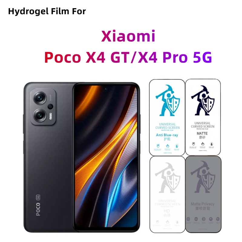 2 uds película de hidrogel mate para Xiaomi Poco X4 GT Protector de pantalla para Xiaomi Poco X4 Pro 5G cuidado de los ojos privacidad Anti espía mate Protec