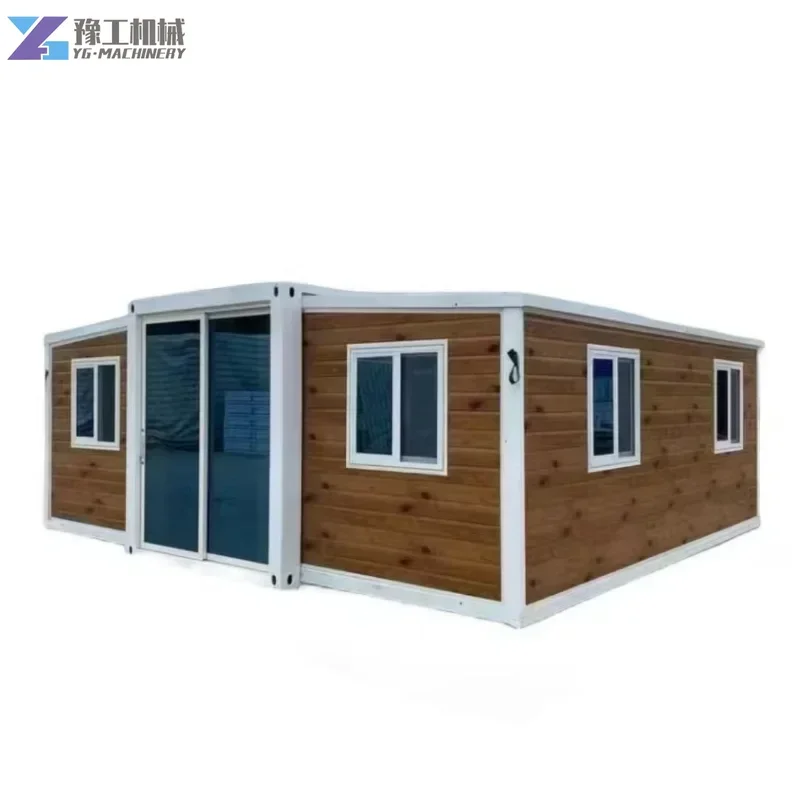 Folding Prefab House 40ft 20ft Folding Expandable Steel Container House 2 3 Bedroom Prefabricated Modular Home Container House