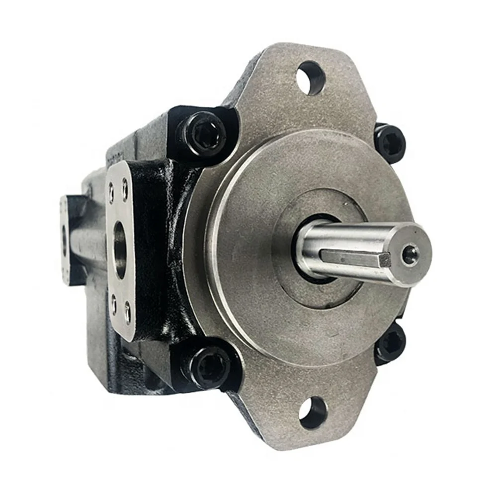 T6CC Industrial Hydraulic Double Vane Pump High Pressure Oil Pump with Keyed shaft T6 Replacement DENISON Rotation:CW