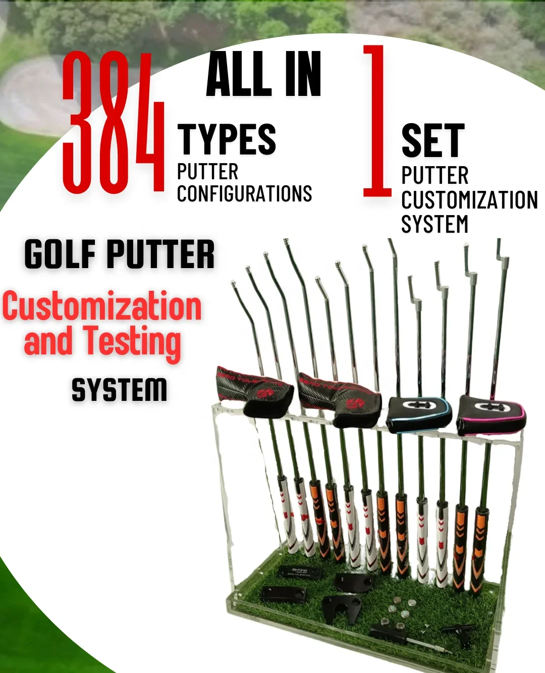 Customizable Golf Putter Kits, Personalized Putter Accessories