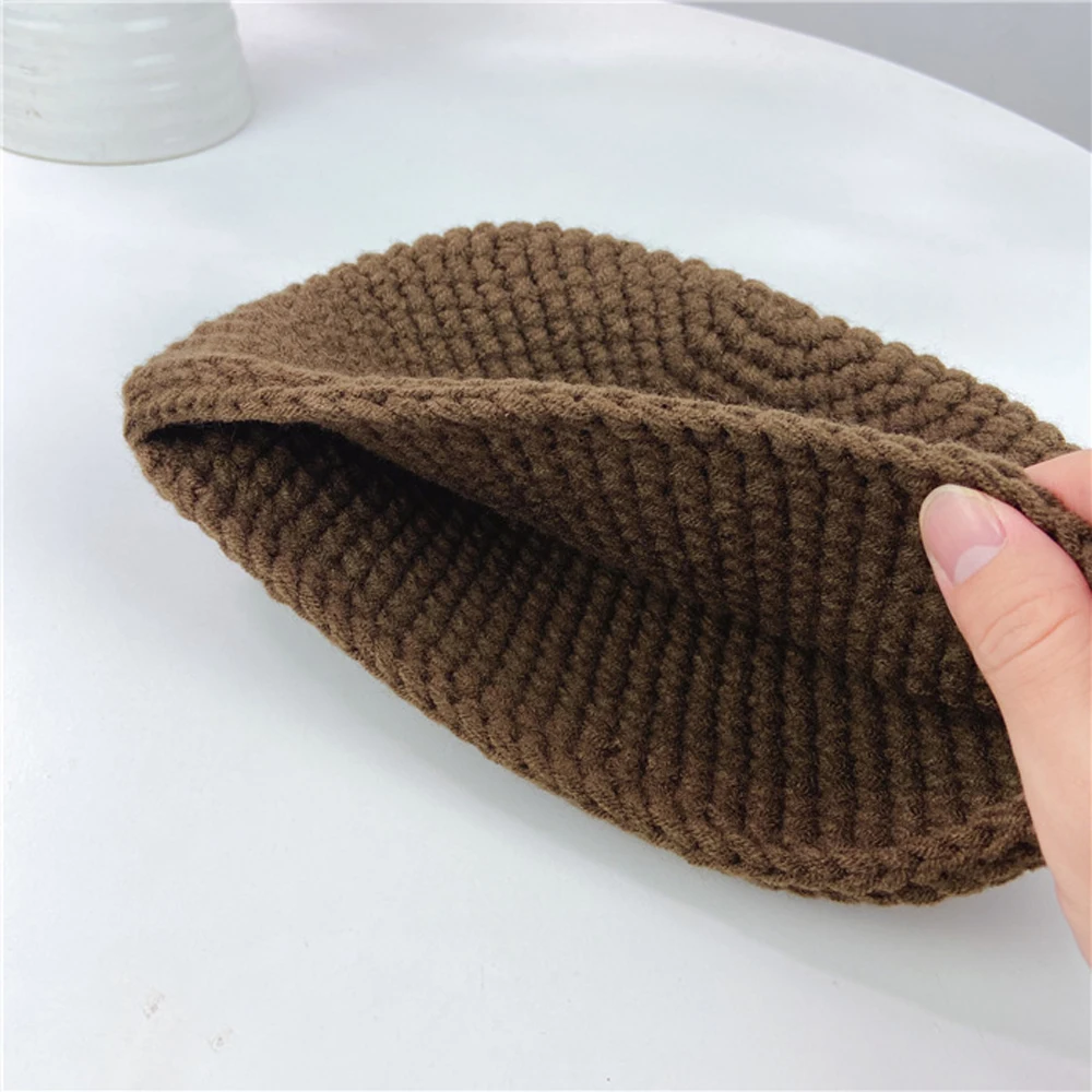 Muslim Men Prayer Caps Winter Knitted Leisure Saudi Arabia Islamic Hat Y2k Warm Fashion Hundred Take Cold Cap Beanie Cap Trendy