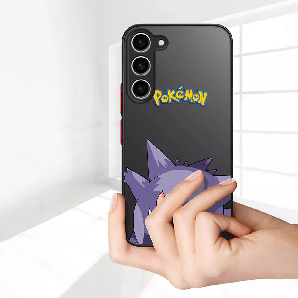 الكرتون بوكيمون بيكاتشو الحال بالنسبة لسامسونج غالاكسي A55 A56 A16 A15 A17 A54 A21s A51 A31 A36 A52 A14 ماتي متجمد غطاء الهاتف #4