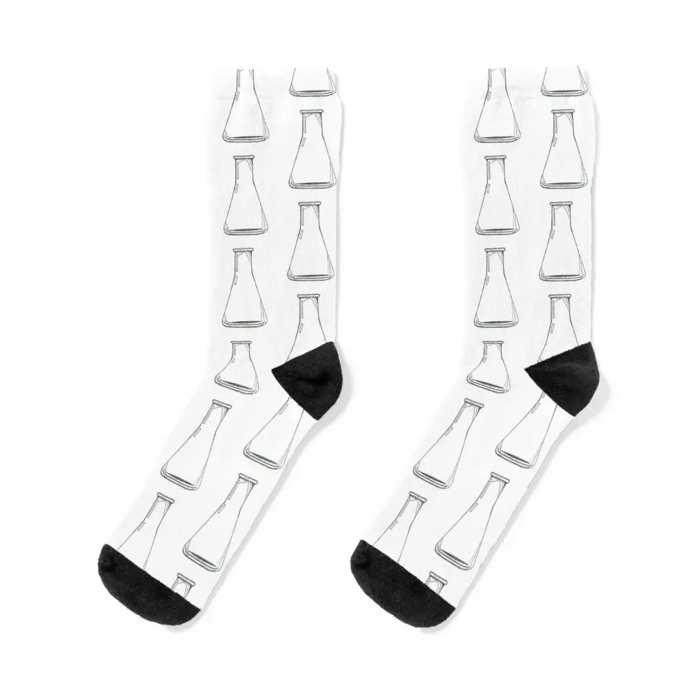 Chemistry Beaker Socks golf hip hop anti-slip winter Women Socks Men's