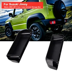 2PCS For Suzuki Jimny Sierra JB64 JB74 Door Inner Armrest Storage Box Containers Tray Organizer Stowing Tidying Box Accessories