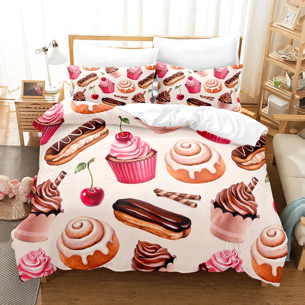 Bedding Set Pink Love Heart Duvet Cover Boy, Kid's Fashion Quilt Cover Girls Room Cute Sweets Bedding King_Queen Duvet Cover Set