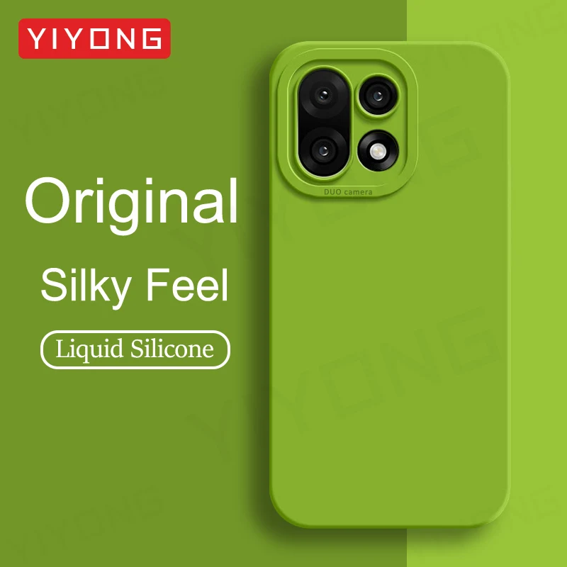 For Oneplus15 Case YIYONG Silky Feel Liquid Silicone Soft Cover For Oneplus 15 15R One Plus 13 R 13R Oneplus13 5G Phone Cases