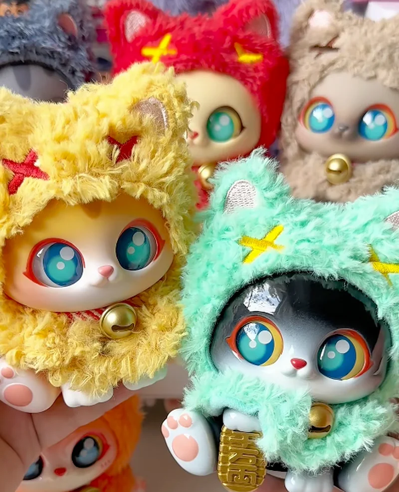 

Аутентичный PICOCO Lucky Cloak Cat Series слепая коробка Maneki-neko брелок кукла игрушка в подарок для мальчиков и девочек