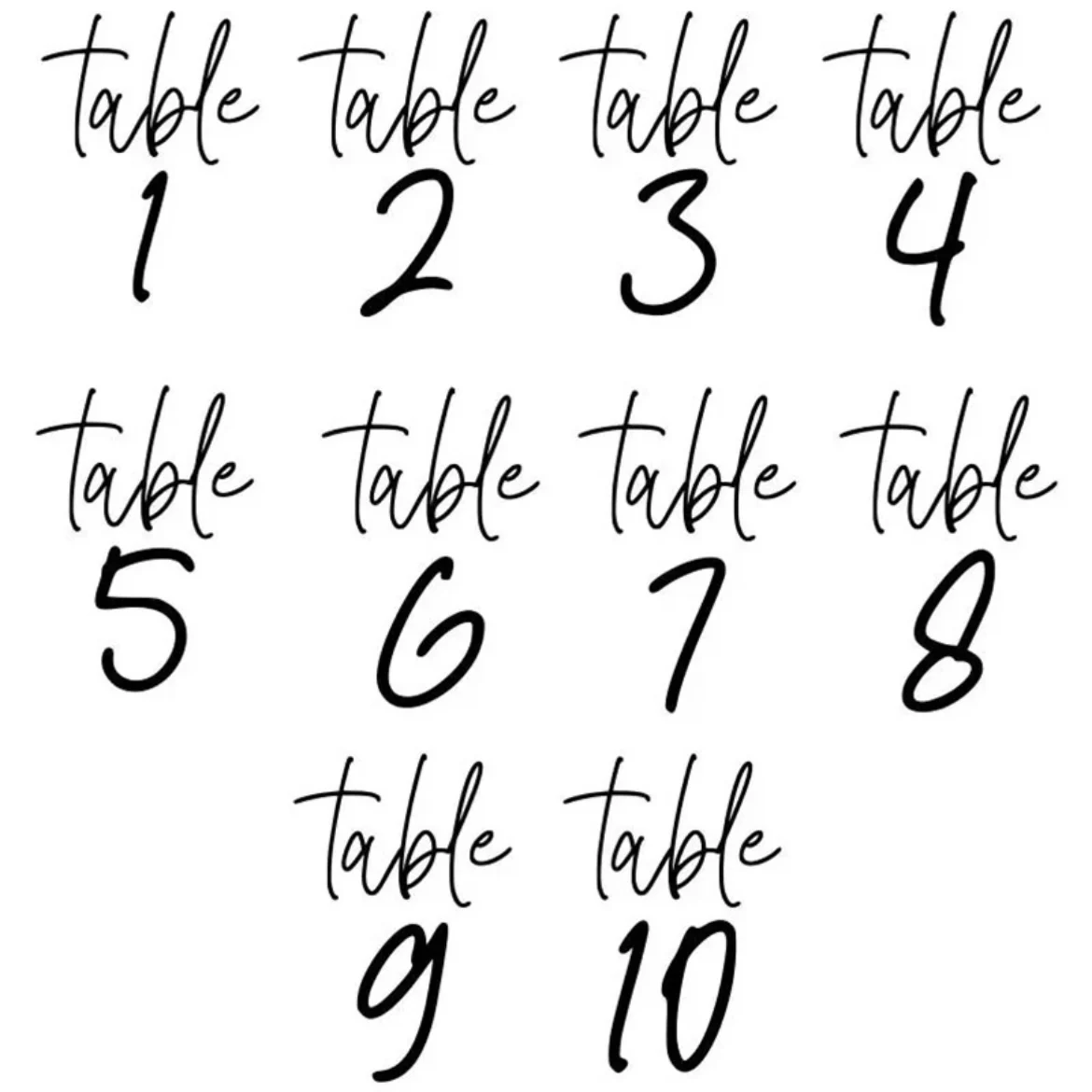 ملصق الزفاف الجدول مخطط استقبال الزفاف ملصق حائط من الفينيل عدد ملصقات لزجاجة النظارات 10x13 سنتيمتر