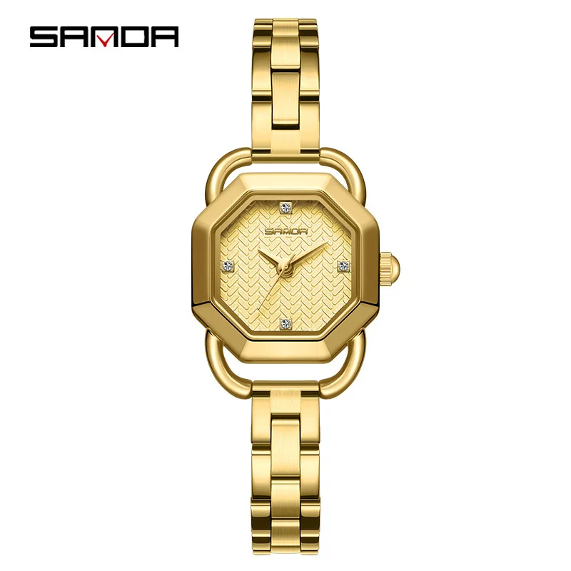 

Fashion Sanda 1129 New Design Elegant Octangon Dial Quartz Movement Ladies Top Brand Outdoor Water Resistant Analog Gifts Watch