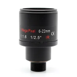 HD 5mp 1/1/2 ''6-22mm Zoom manuale messa a fuoco obiettivo MTV F1.6 M12 * 0.5 per telecamera di sicurezza CCTV
