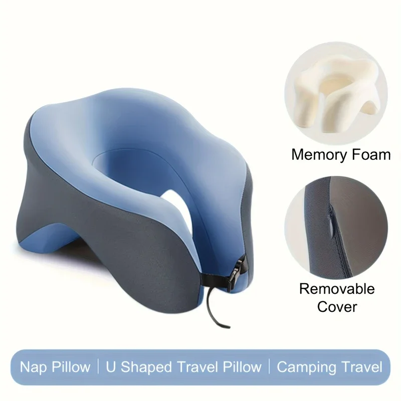 

Portable Travel U-shaped Pillows Airplane Office House Headrest Memory Foam Comfortable Neck Support Office Nap Pillow