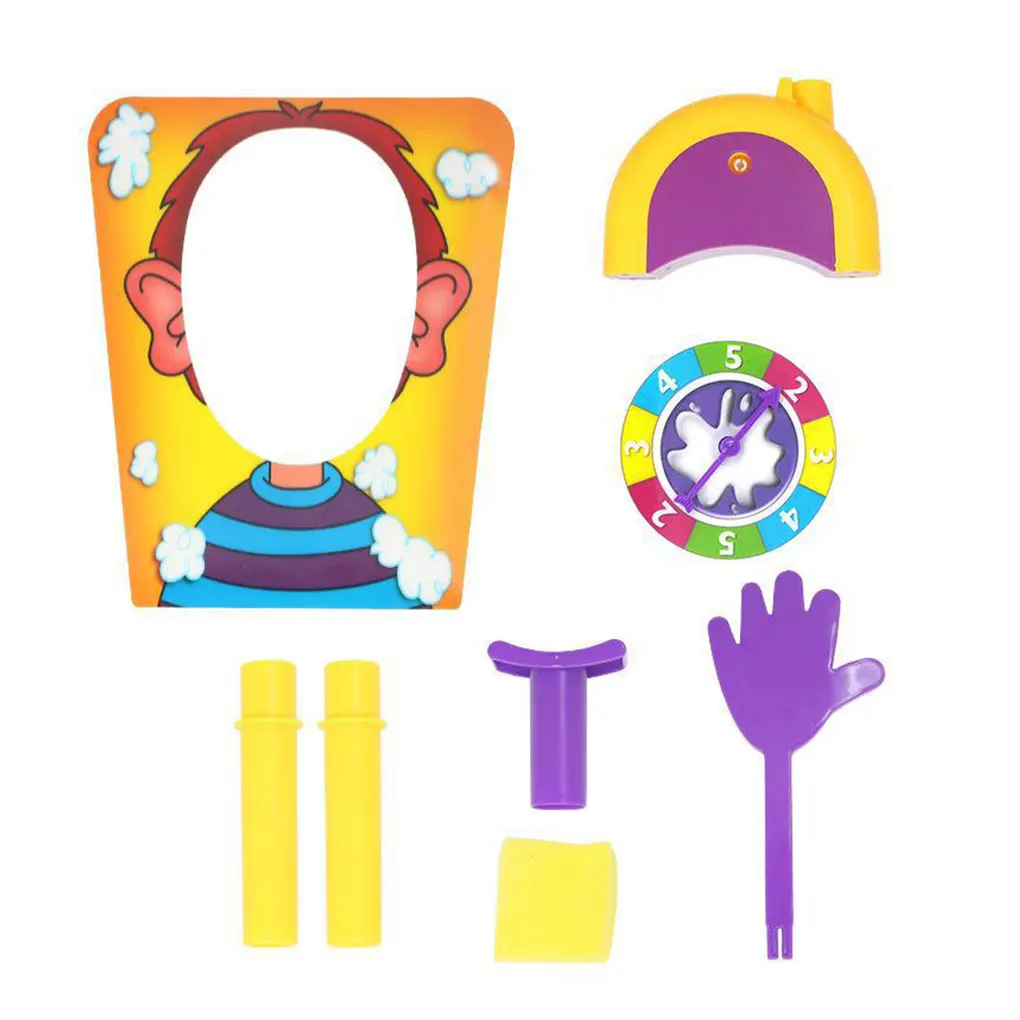 أدوات المزحة الكمامات نكت مكافحة الإجهاد اللعب فطيرة الوجه لعبة كريم مخفوق في الوجه الأسرة مجلس لعبة للأطفال لعبة حفلة مضحكة #6